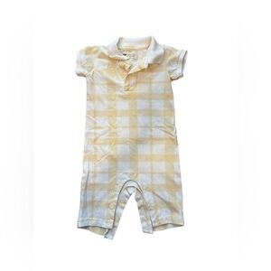 MONICA + ANDY Checkered Baby Romper (3-6 mos)